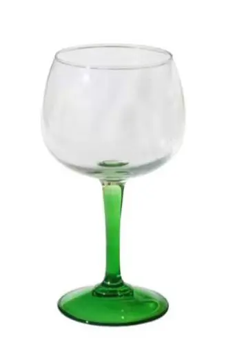 Plastic gin glass polycarbonate wine glass acrylic color stem drinking cup  tritan gin tonic glass bpa free