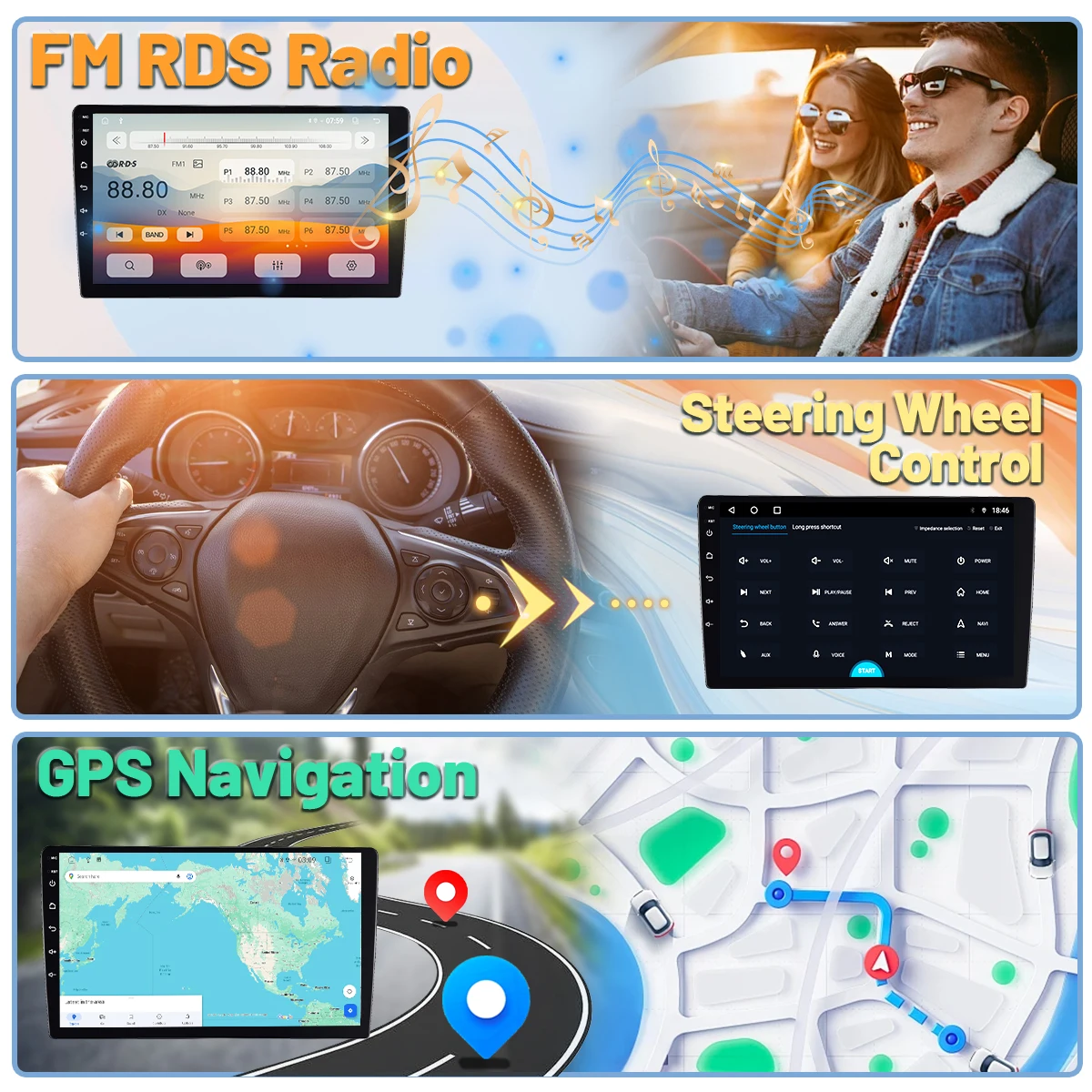 Фабрика 10 дюймов сенсорный экран GPS навигация Bluetooth зеркальная ссылка беспроводной автомобильный Радио мультимедийный плеер для Toyota RAV4 2019-2021
