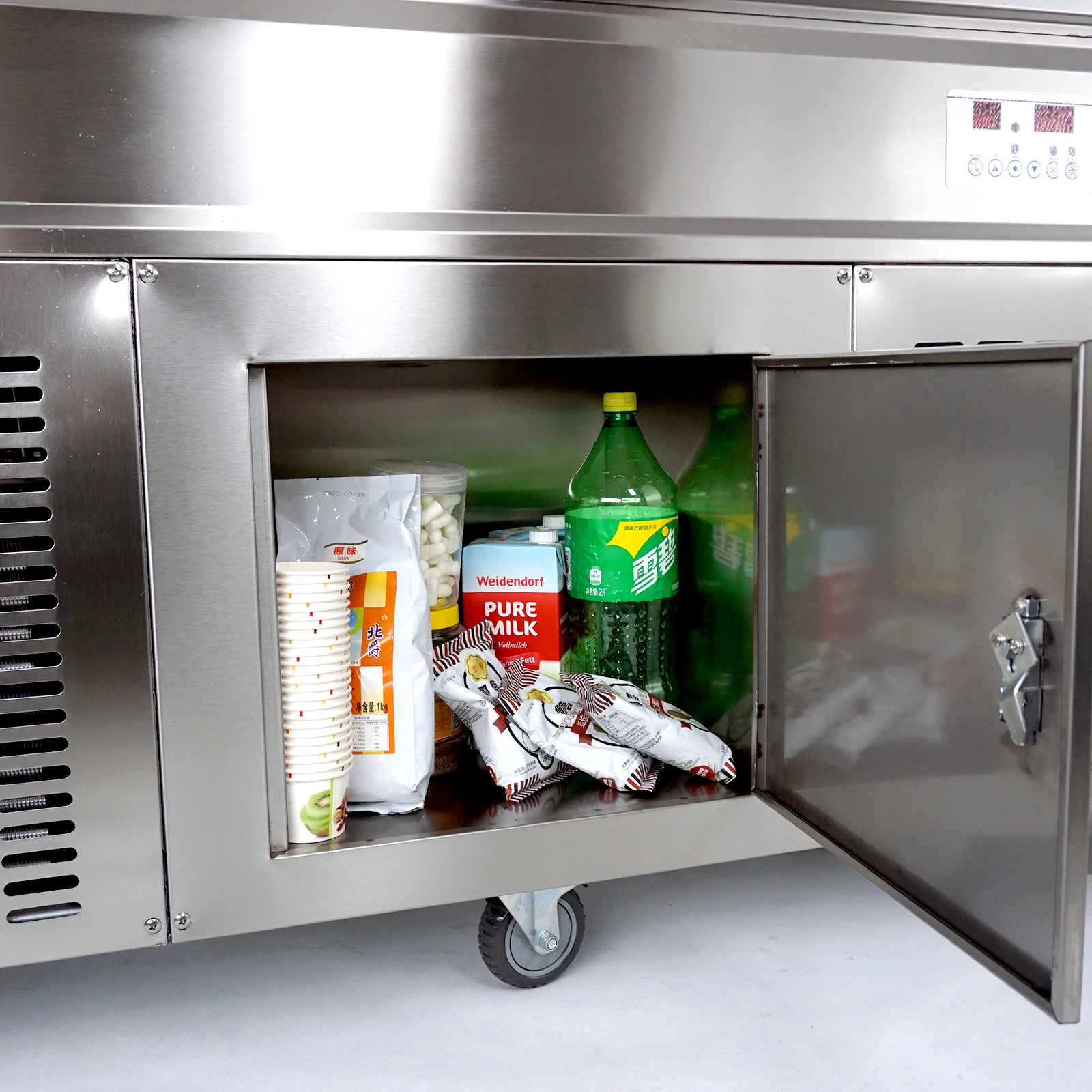 Free ships from USA warehouse Instant Ice Cream Rolls Machine/fry rolled ice cream machine/fried ice cream roll machine