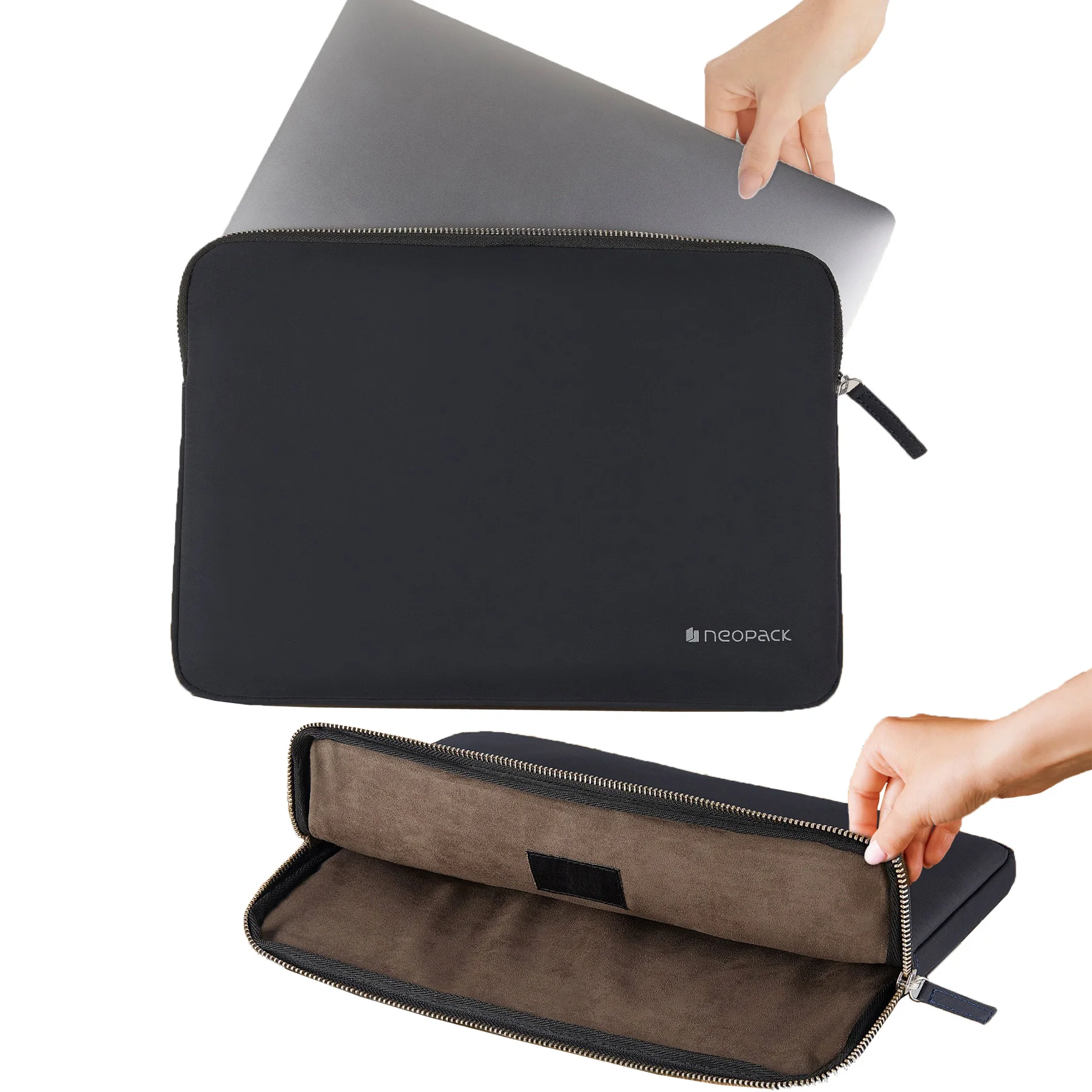For Macbook Premium Finish Durable Lycra Water Resistant Neoprene Laptop Sleeve with Soft Sudue Lining