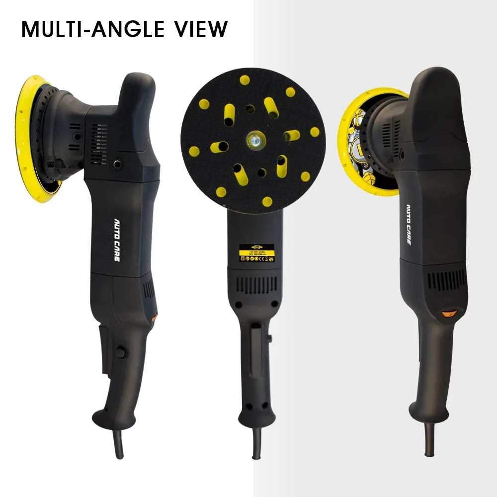 Rotary Car Polisher - Wax Machine, Car Detailing Kit, 7 Inch 180mm/1200W, 6 Variable Speeds Up to 3000 RPM with Foam Pads, Wool