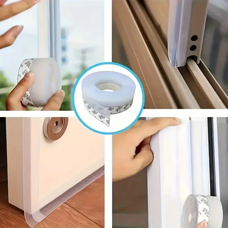 Door Bottom Seal Self-Adhesive Door and Window Sealing Strip For Door Bottom and Window Gaps Weatherproof