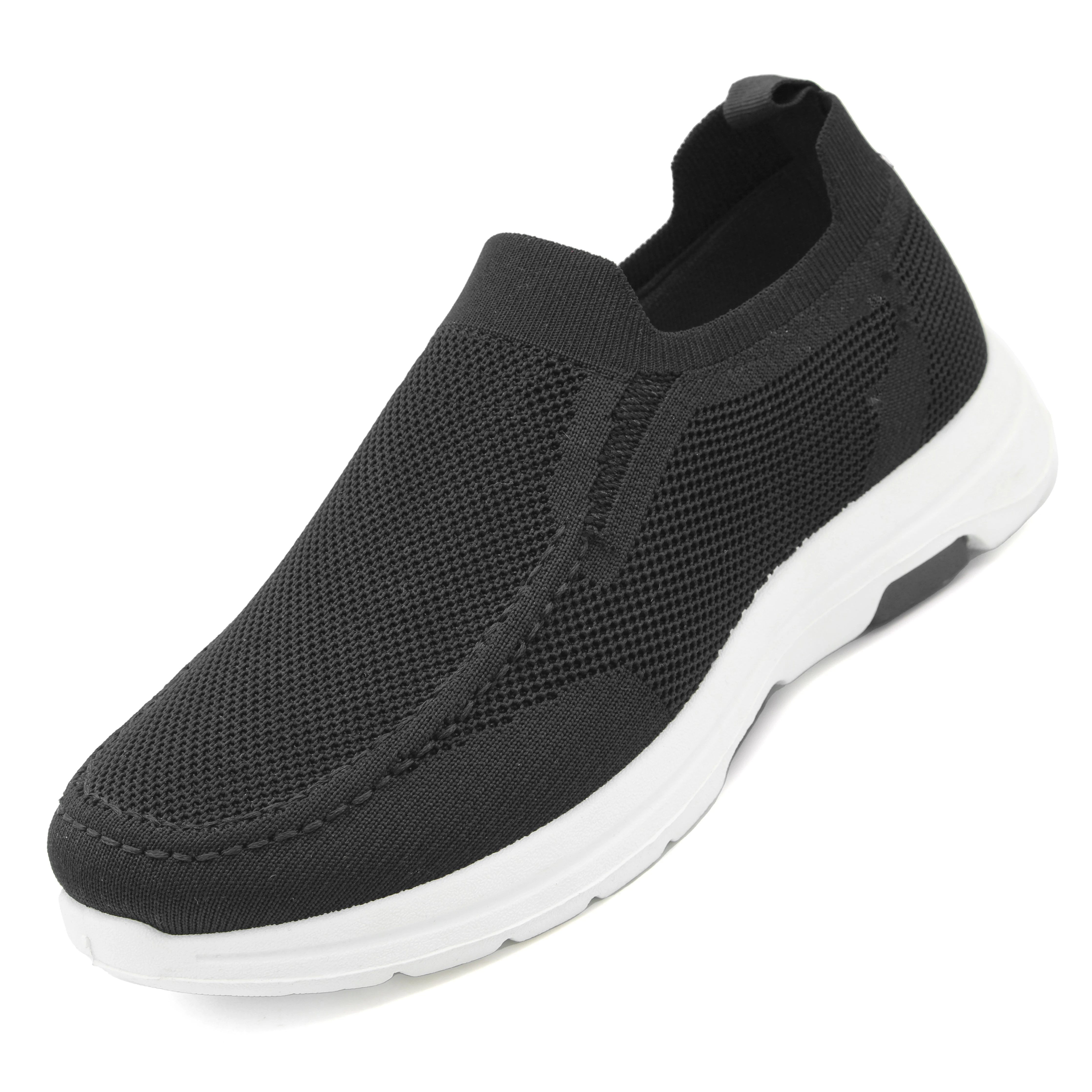 Slip On Sneakers Knitted Breathable Casual Shoes Trainers Basketball Style Shoes For Men New Styles