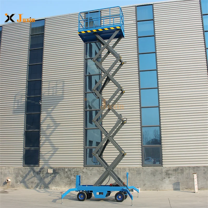 Mobile scissor loading and unloading console climbing ladder hydraulic lifting machinery electric scissor freight elevator