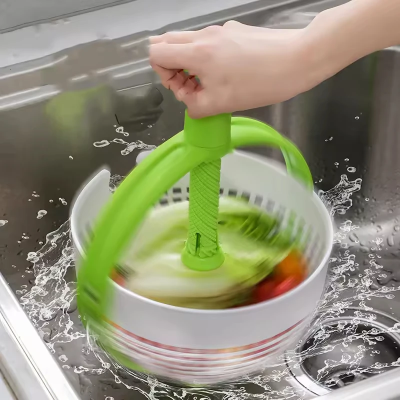 Hot Sale Rotate the Drain Basket Vegetable and Fruit Wash Dehydrating Home Rotating Drain Basket