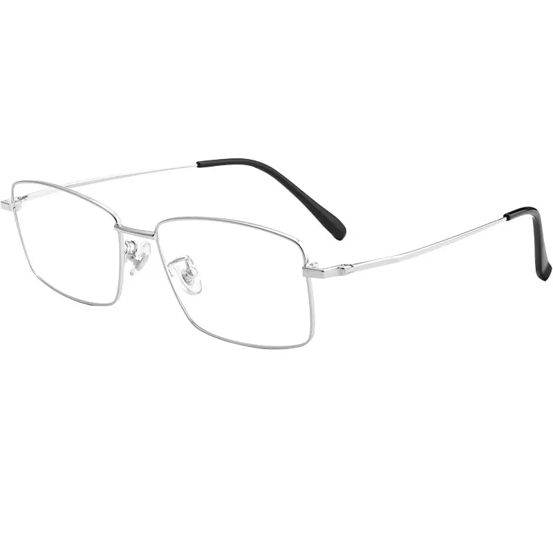 Fengchao Titanium Eyeglasses Frames for Men Solid Optical Glasses with Diamond Face Shape Match for Business and Leisure