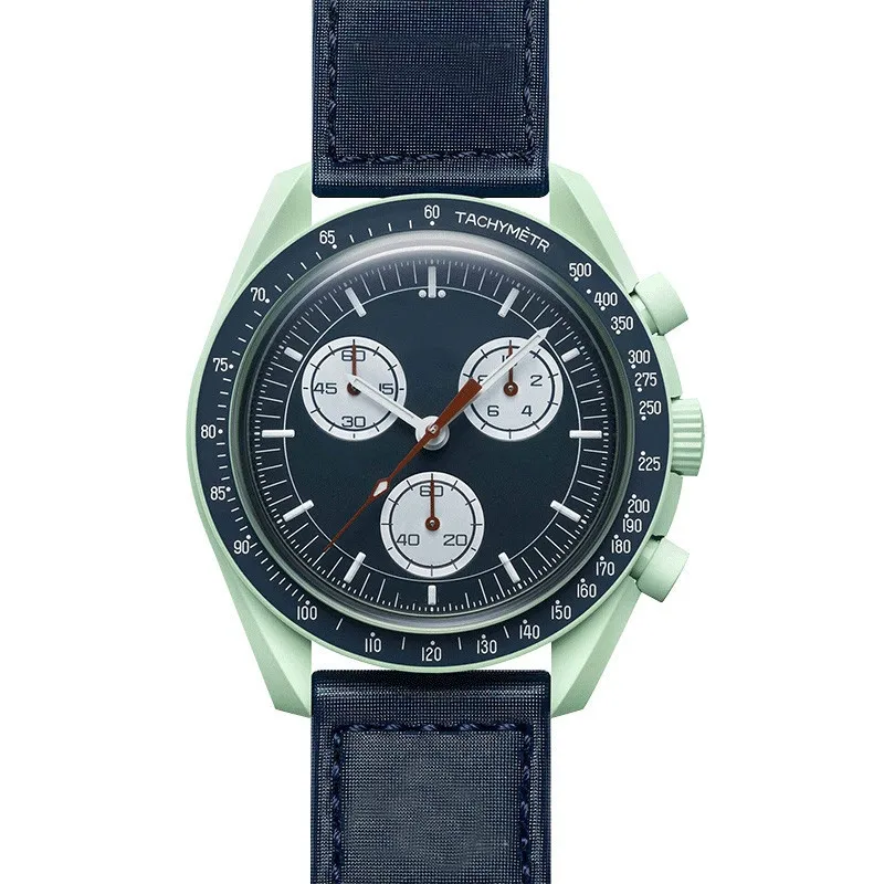 Hot space watch Moon Mercury mission moon landing joint six-pin chronograph quartz watch