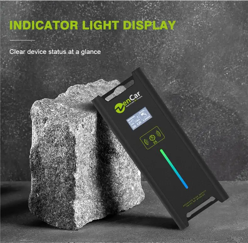 Type 2 Level 2 Smart Evse Portable Charger Station for 32A EV Cars Model A With Red CEE Plug