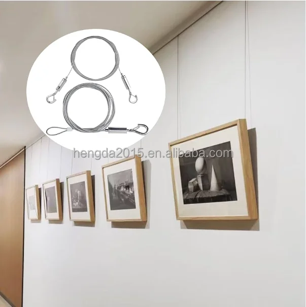 Good Wiring Accessories Adjustable Hanging Steel Wire Cable Brass Gripper M12 For Pictures Suspension