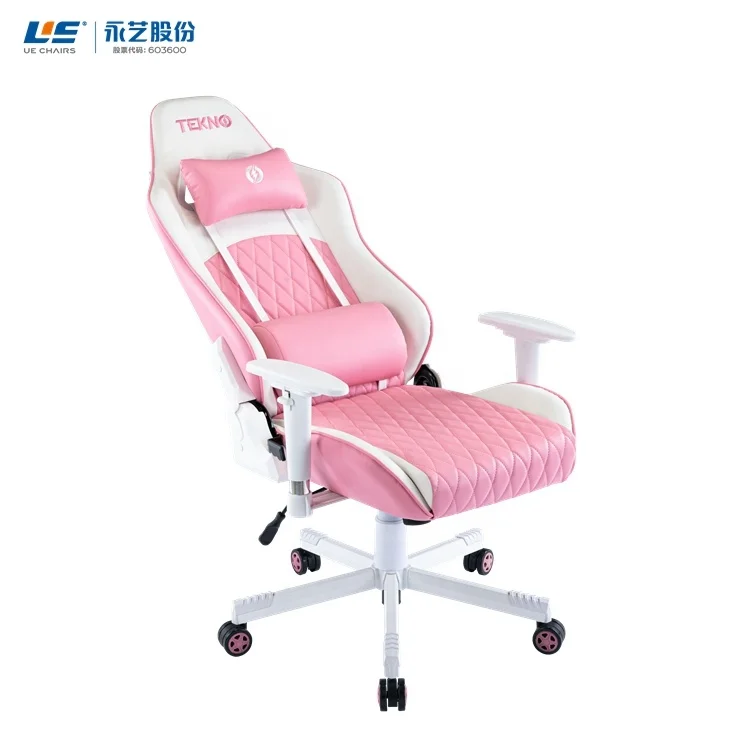 UE  Racing Seat Simulator Pink And Gray Purple Station Anji Computer High End Gaming Chair