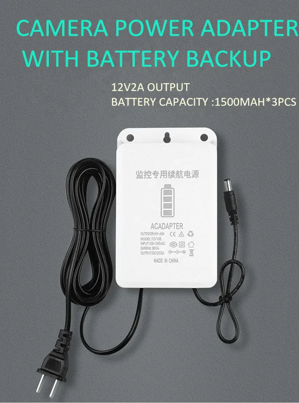 UPS Power Supply Pack DC 12V Lithium ion Battery Rechargeable 4500MAH  Li-ion Battery Backup for WiFi IP Security CCTV Camera
