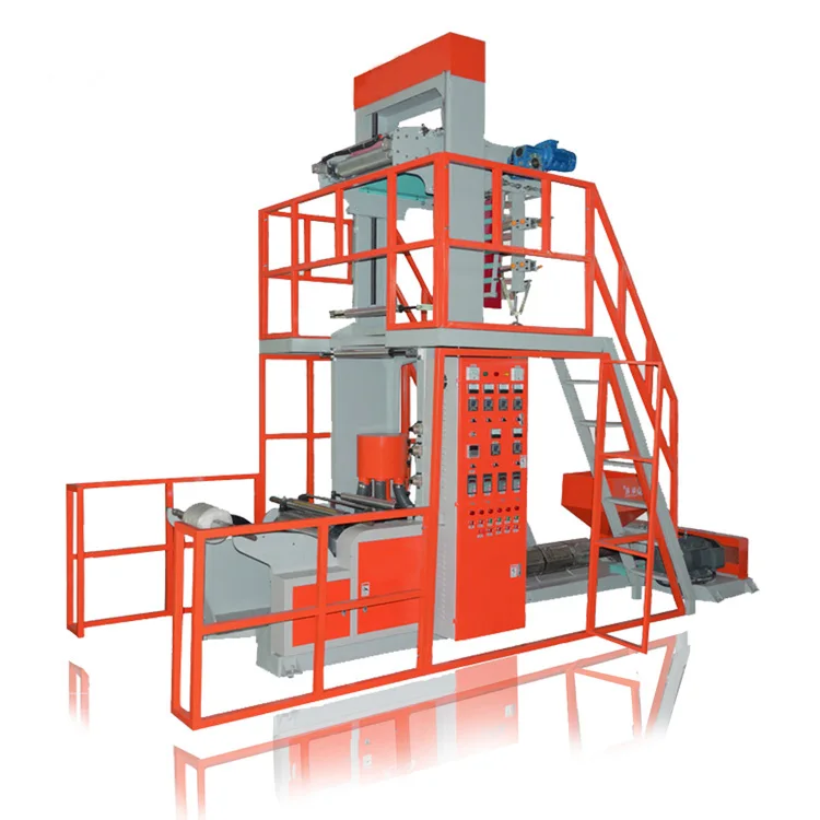 Plastic HDPE LDPE Lldpe Film Blowing Machine One layer Blown Film Production Line