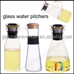 custom glass water pitcher