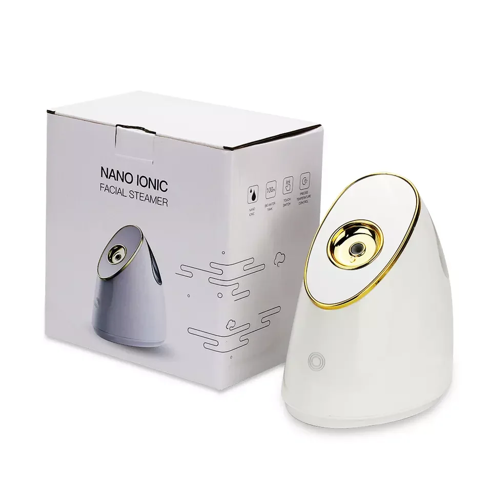 Nano Ionic Facial Steamer with Precise Temp Control 30 Min Steam Time Humidifier Unclogs Pores Blackheads Spa Quality