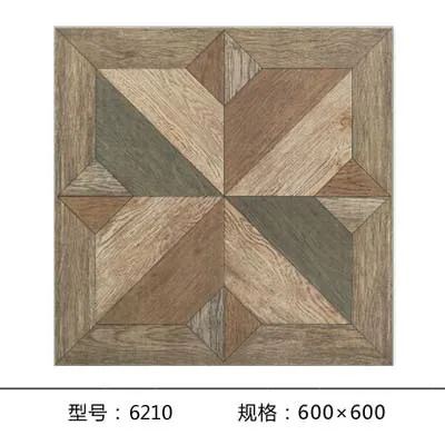 Solid Wood Floor Tile Living Room Bedroom Non-slip Tile Windmill Wood Grain Brick 600 X 600 Antique Brick Courtyard Floor Tile