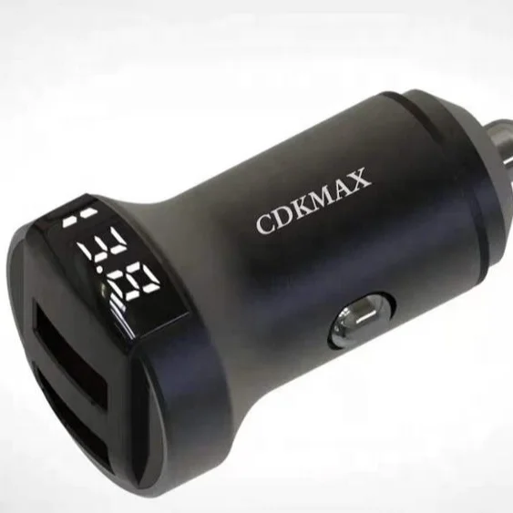 
2020 New Arrivals 36W Fast Charger digital display car Factory Direct Price qc 3.0 car charger promotional gift 