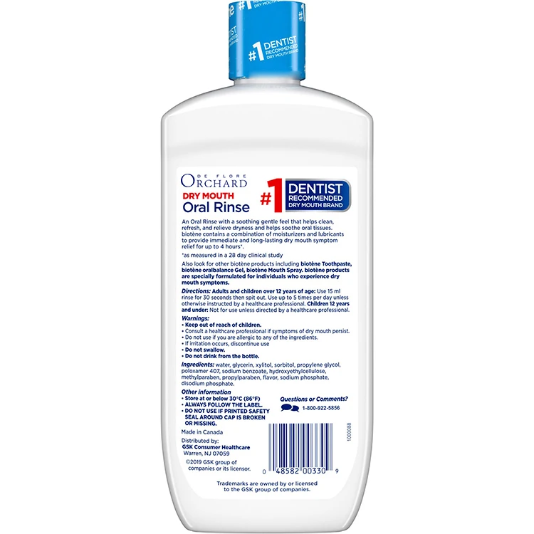 Private Label Vegan Breathing Mouthwash Natural Organic Oral Care Moisturizing Mouthwash