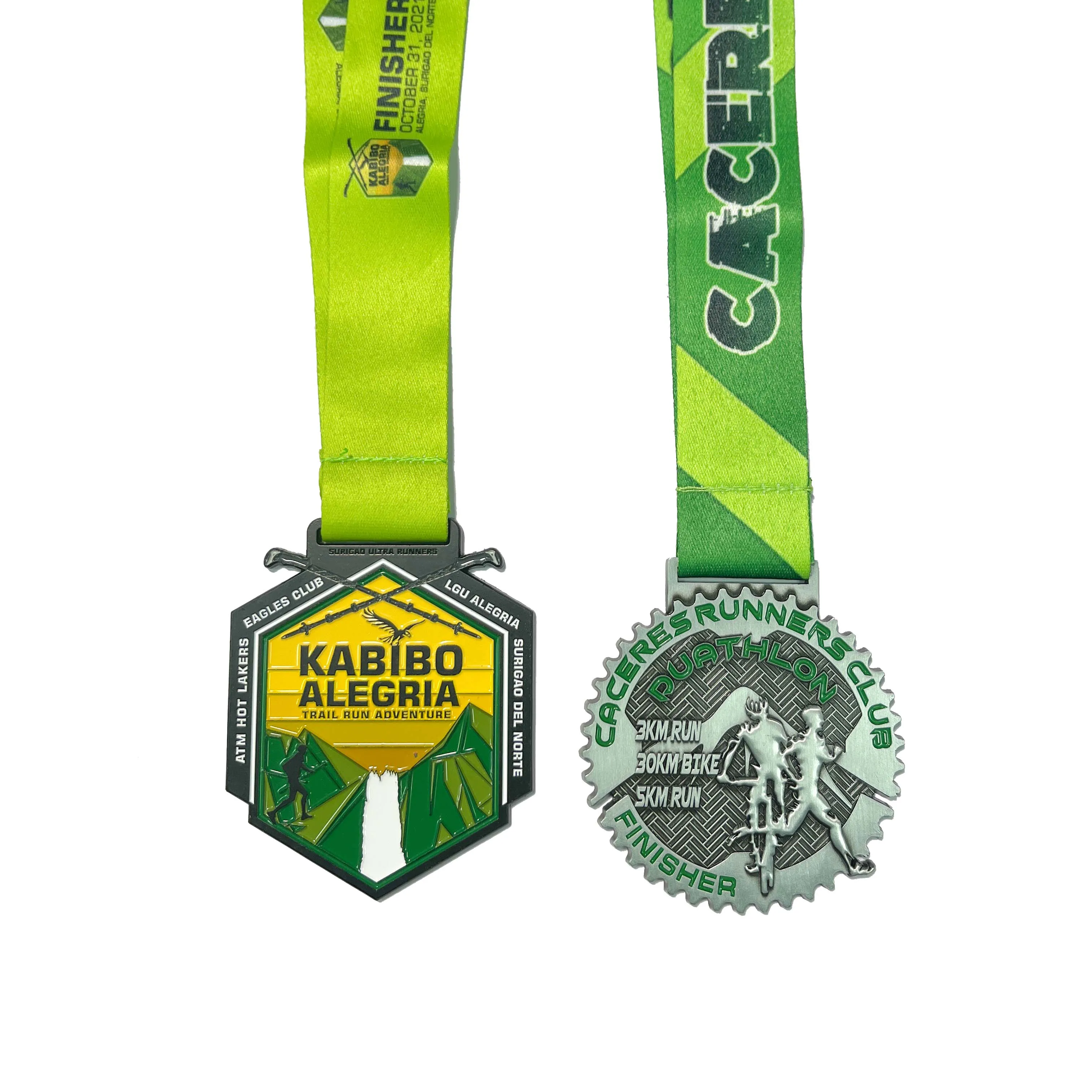 Customized Winners Runner Football Soccer Gold Blank Design Sports Metal Custom Medals And Ribbons Trophies Medallas Medal