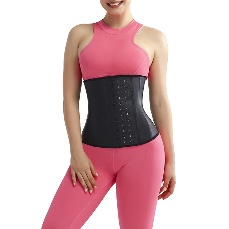 Zinc Alloytex Waist Cincher Waist Trainer Trimmer Belt Girdle Women Standard Adults Knitted Shapers Latex Corset 1 Pc 100% Latex