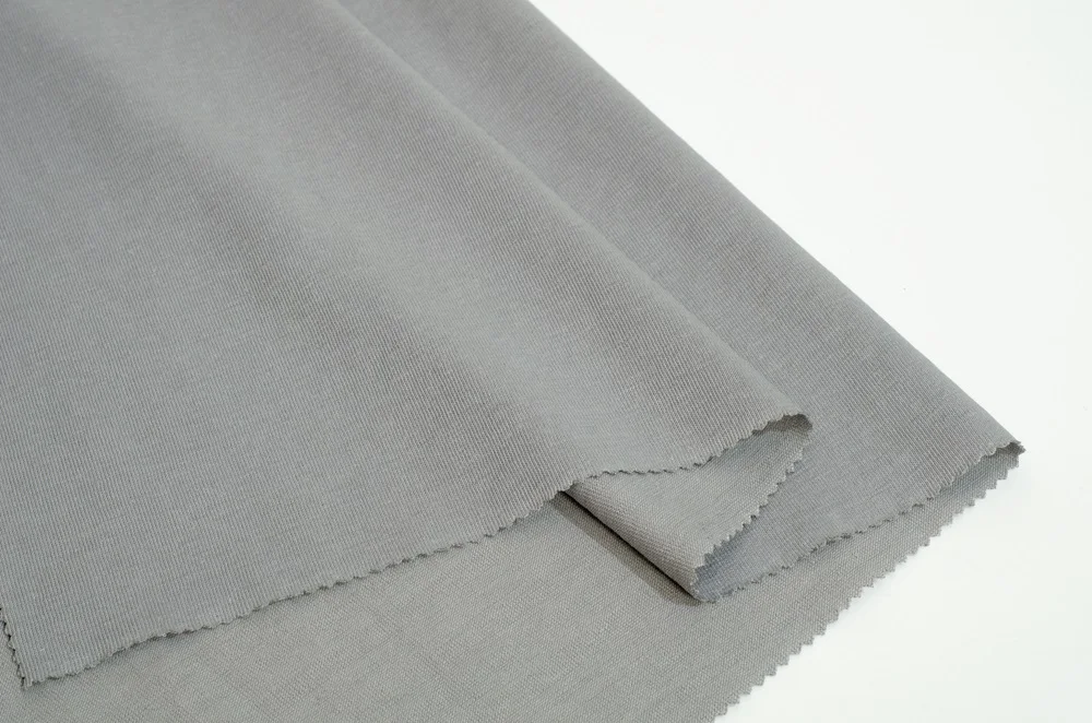 J1121# Organic Sustainable Knitted Hemp Cotton Fabric Manufacturer 23%hemp 55%cotton 22%Solona Jersey Fabric For Clothing