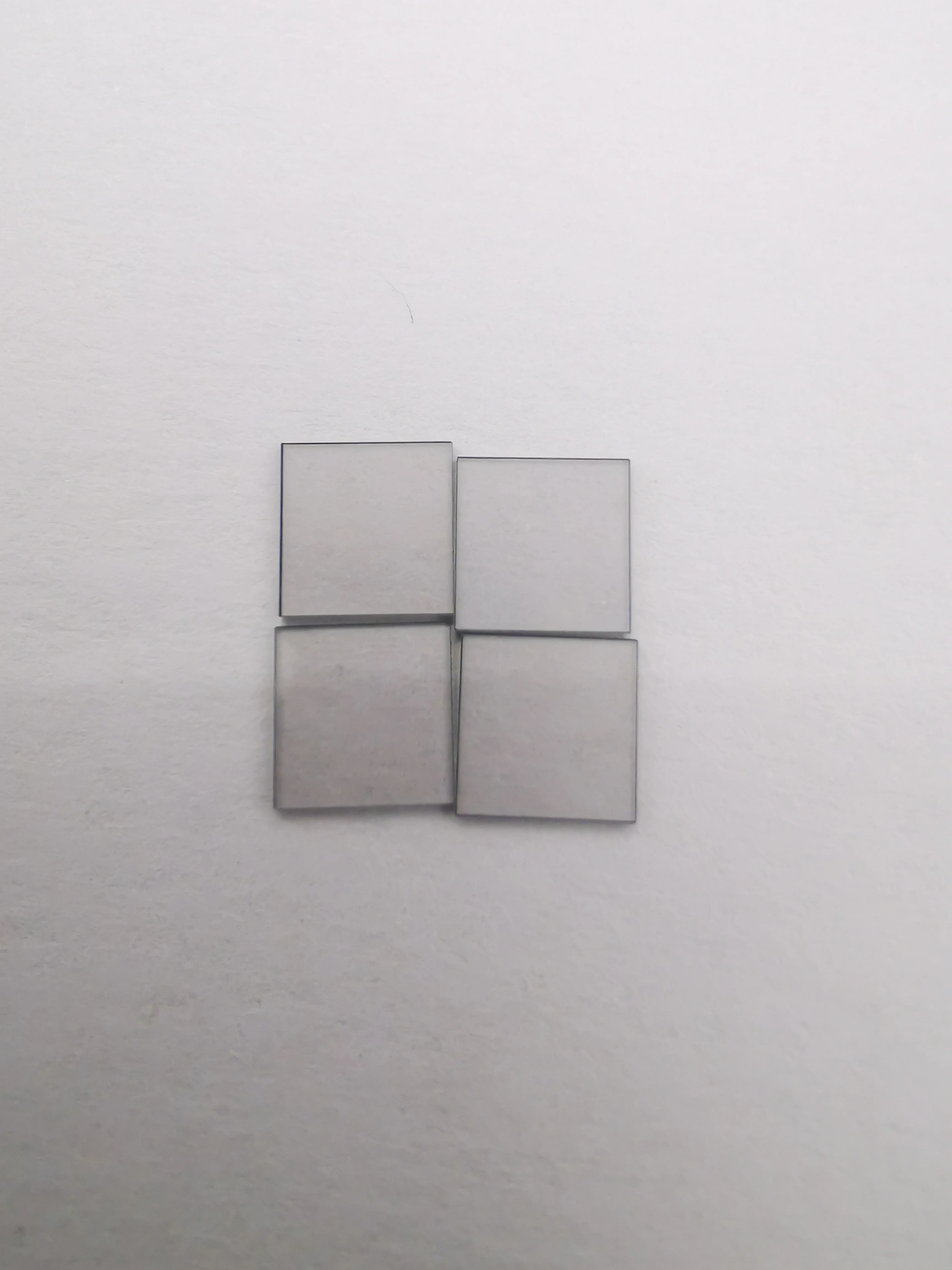 Mono CVD 8x8x0.3mm square shape diamond crystalline plates for CVD seeds use