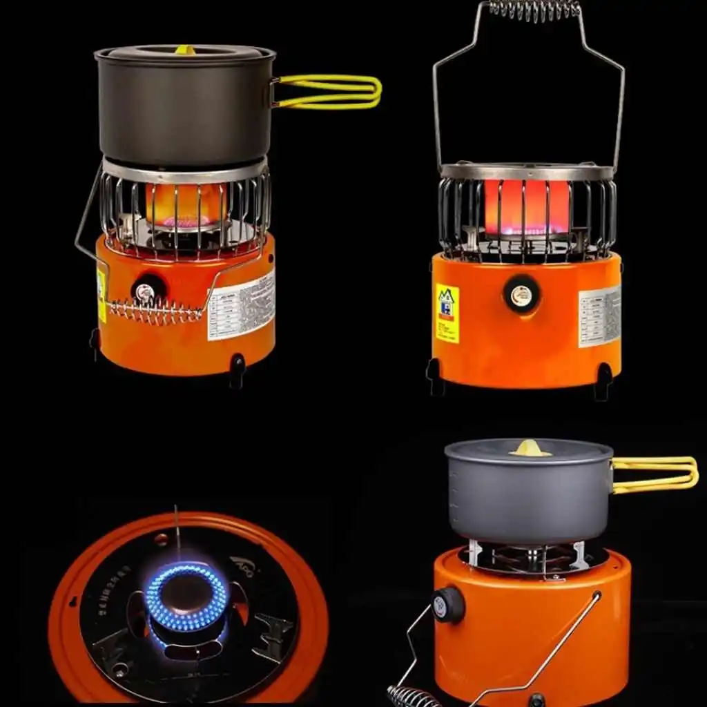 
2 in 1 Gas Heater, Portable Camping Tent Heater Warmer Stove for Cold Weather Outdoors 