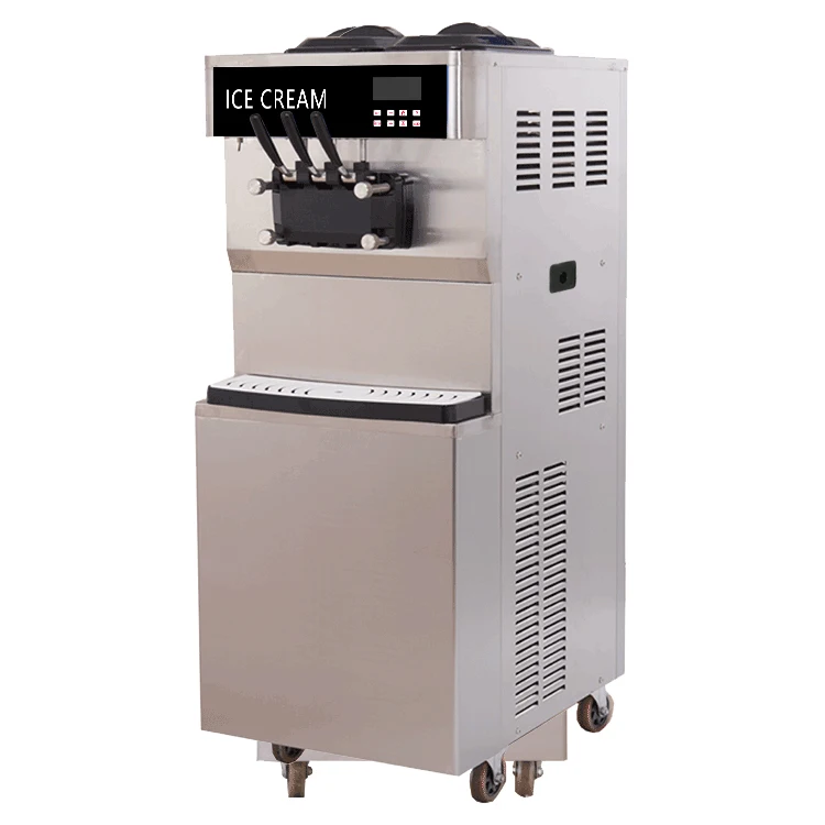 Industrial Food Truck  Soft Serve Ice Cream Machine with Pump