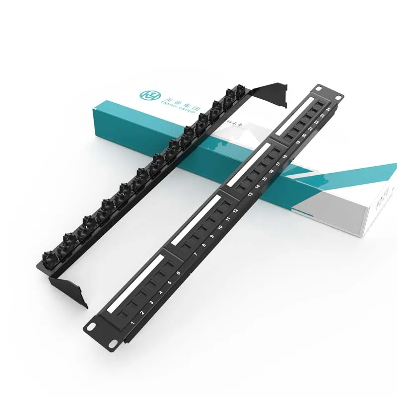 High Quality Network Accessories rj45 24 port Cat5e Cat6 Cat6a  poe Patch Panel