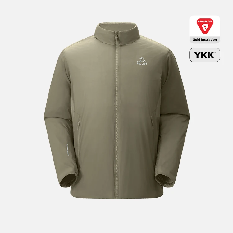 Мужской зимний пуховик с воротником-стойкой