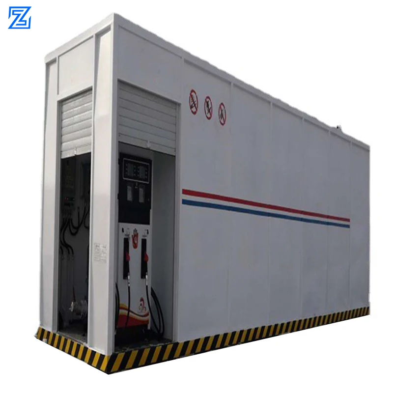 Professional New Designs 3 Nozzles Mini Container Fuel Petrol Portable Fuel Station