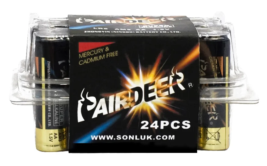 
Pairdeer OEM All-season performance 1.5V LR6 AA Super alkaline battery aa 