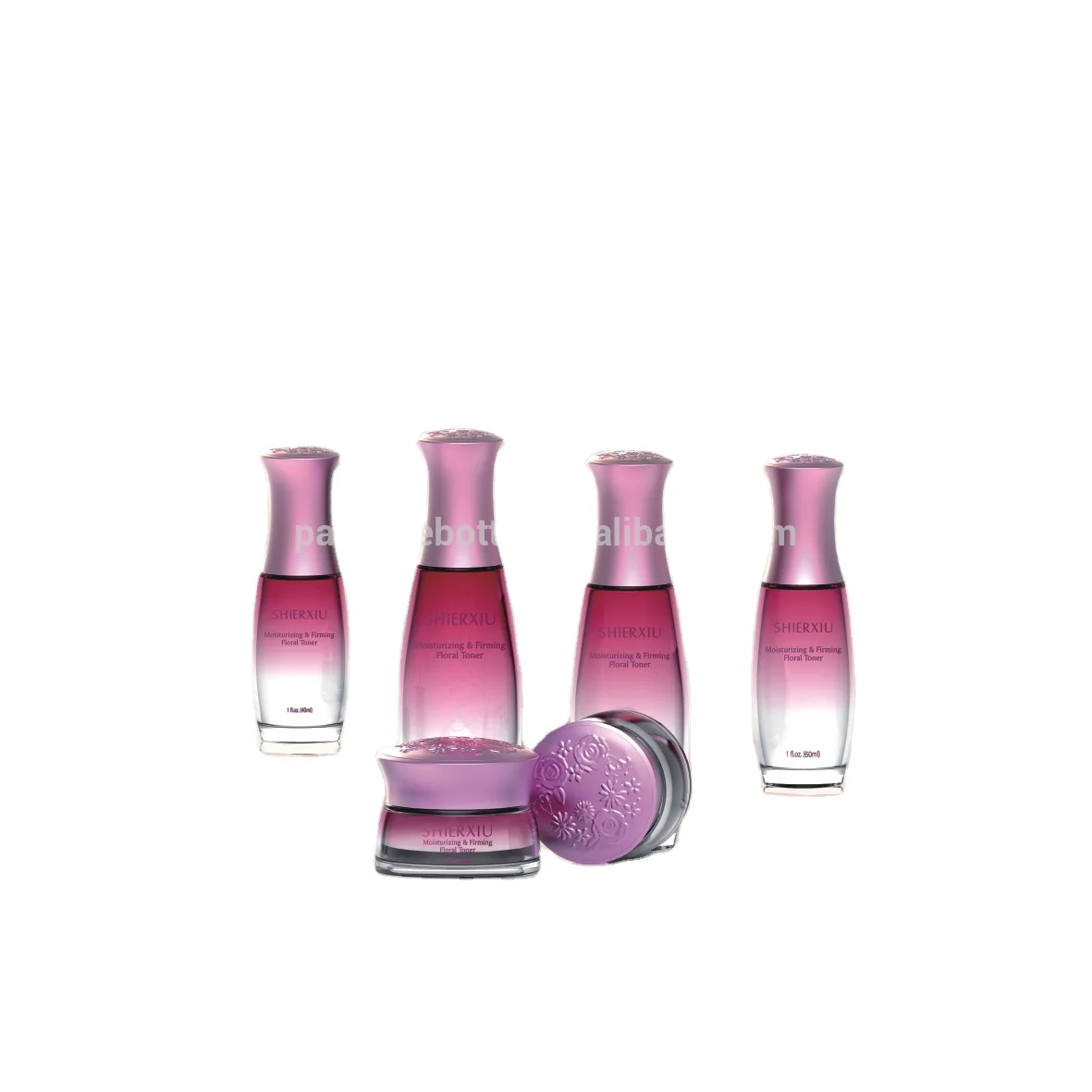 
matte cosmetic cream container glass jar lid sulwasuu bottle serum cosmetic bottle packaging for oils 