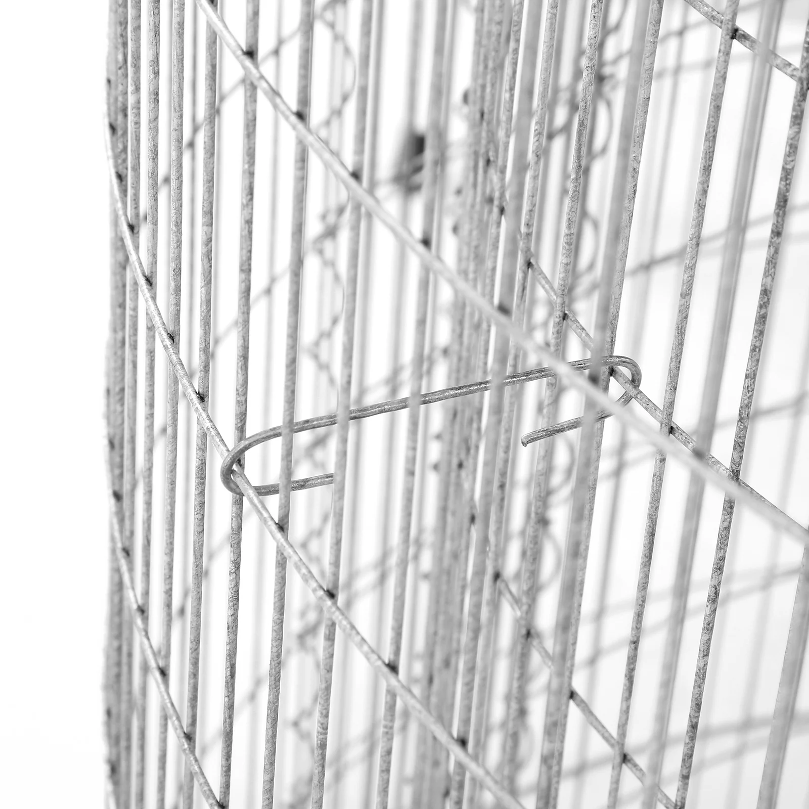 SONGMICS Hot Dipped gabion stone cage With 4 MM Thickness round Galvanized Wire Mesh Gabion Basket