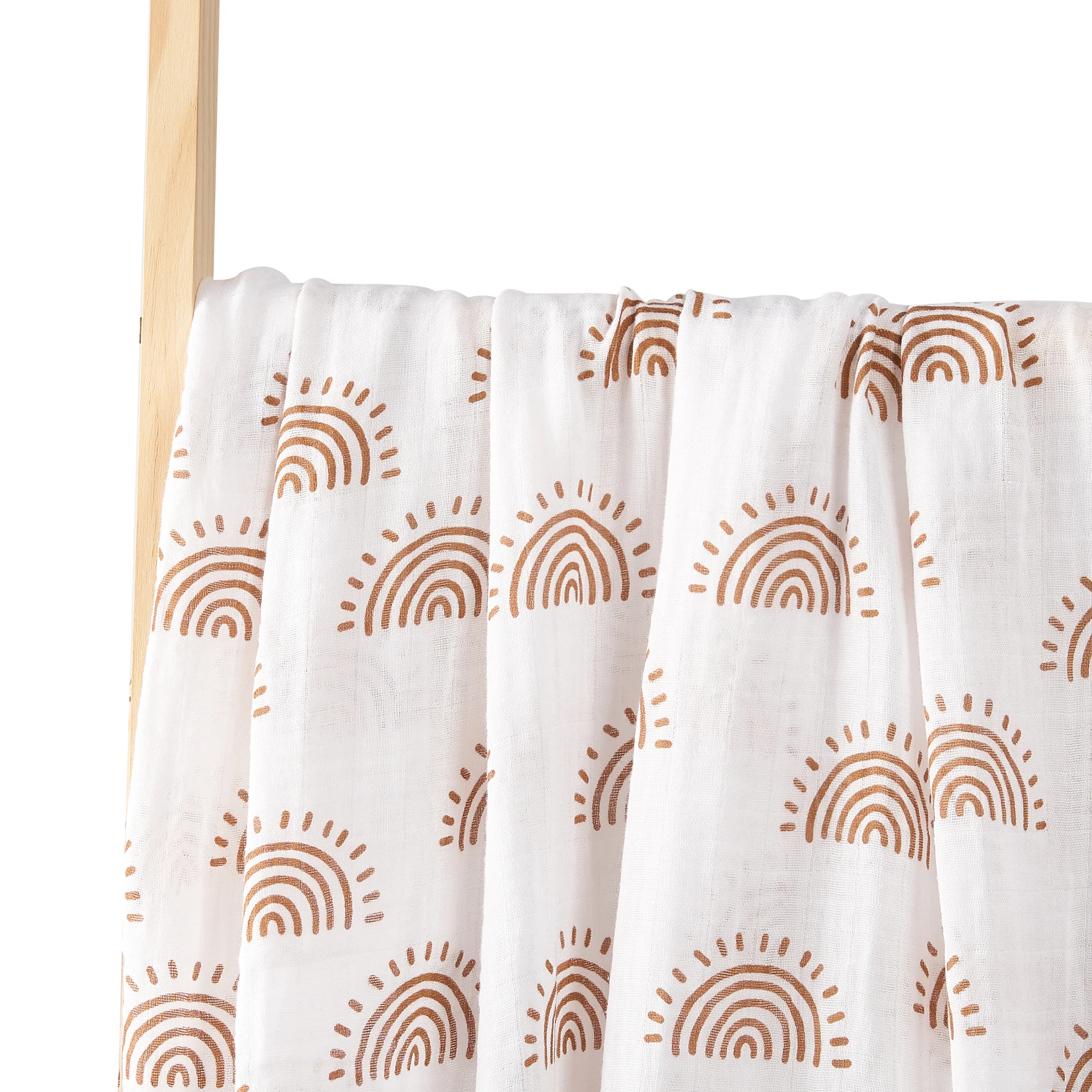 Elinfant Wholesale Custom Baby Swaddle Blanket Comfortable Cotton Gauze Muslin Swaddle Blanket Organic Cotton