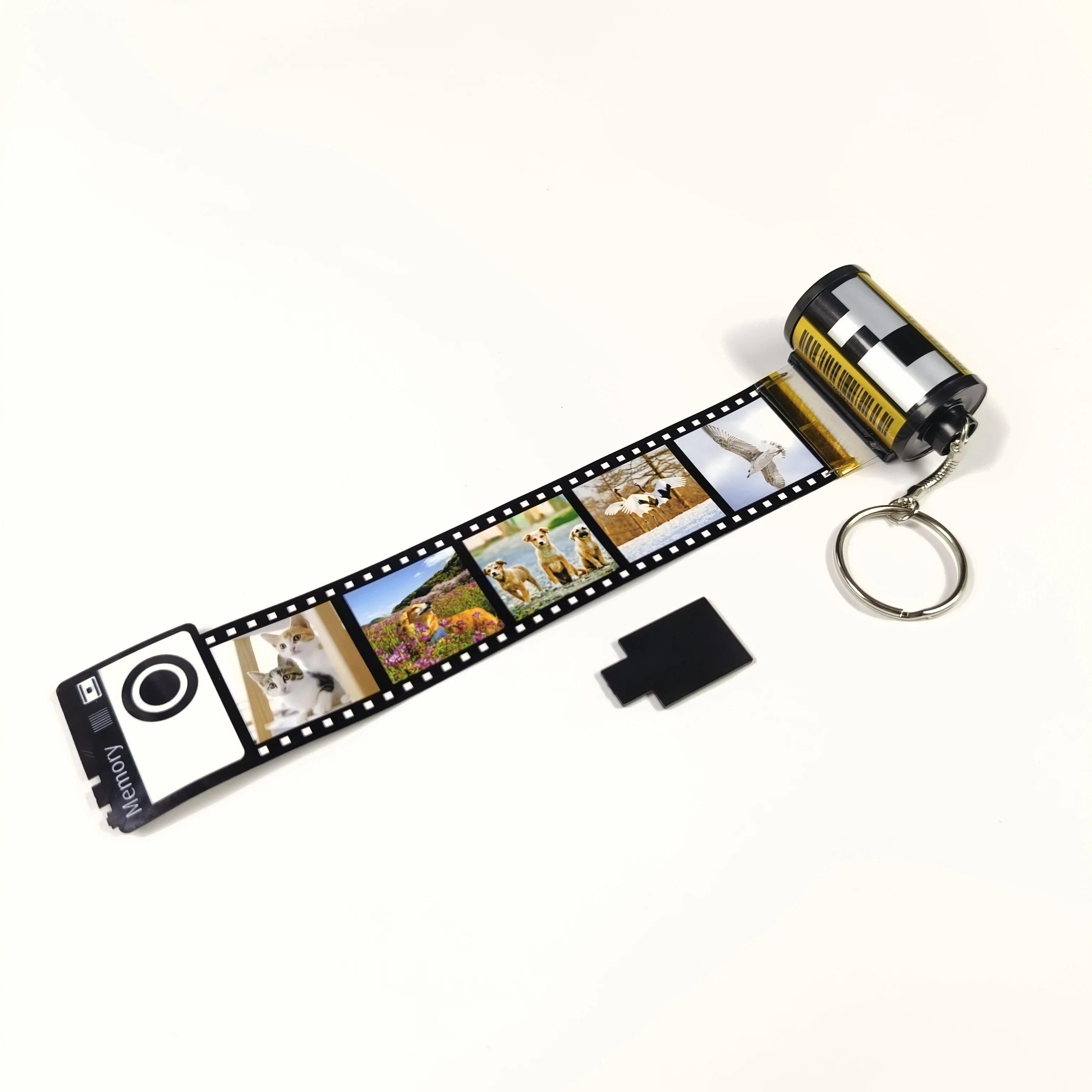Personalized Custom Memory Photo Camera Film Reel Roll sublimation Keychain