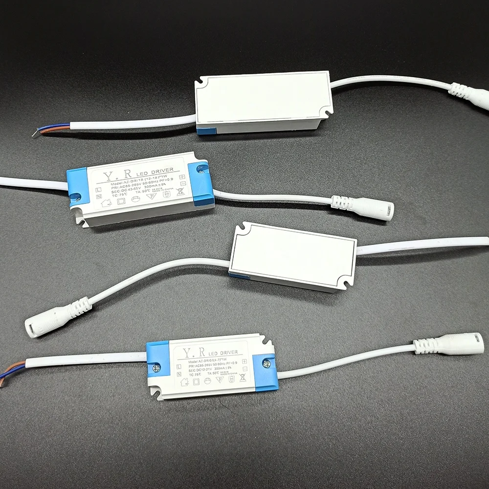 Power Supply Adapter Transformer Constant Voltage Dimmable 300ma 1w 3w 5w 6w 7w Lamp Led Tube Light Driver AC90-265V AZ-DRI03 19