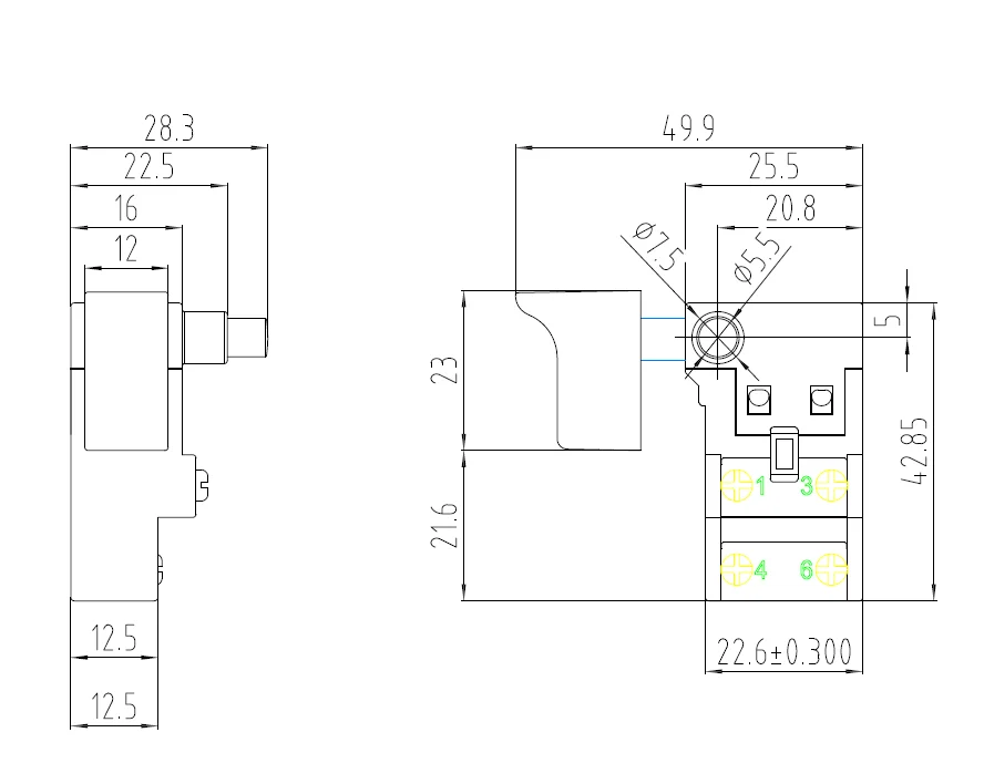 FA2-6C-2110 Speed Control Trigger Button for Electronic Drills Dustproof  Power Tool Switch