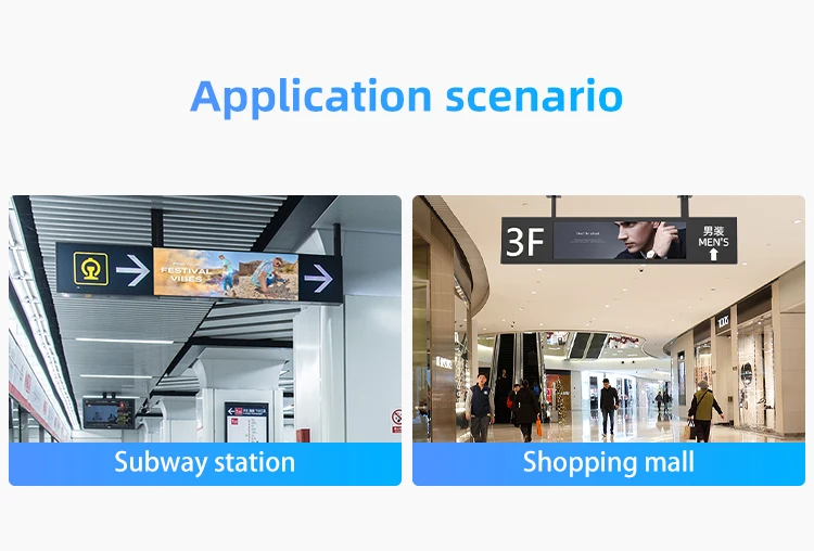 37inch shelf edge Stretched Bar LCD Screen Digital Signage Display