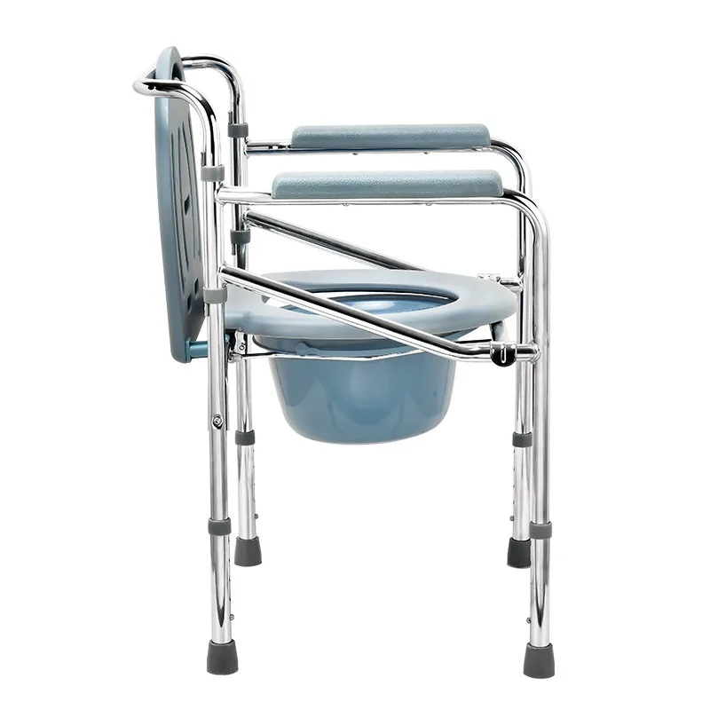 Chinese products plastic commode washroom chair walker cheap commode chair  with bedpan