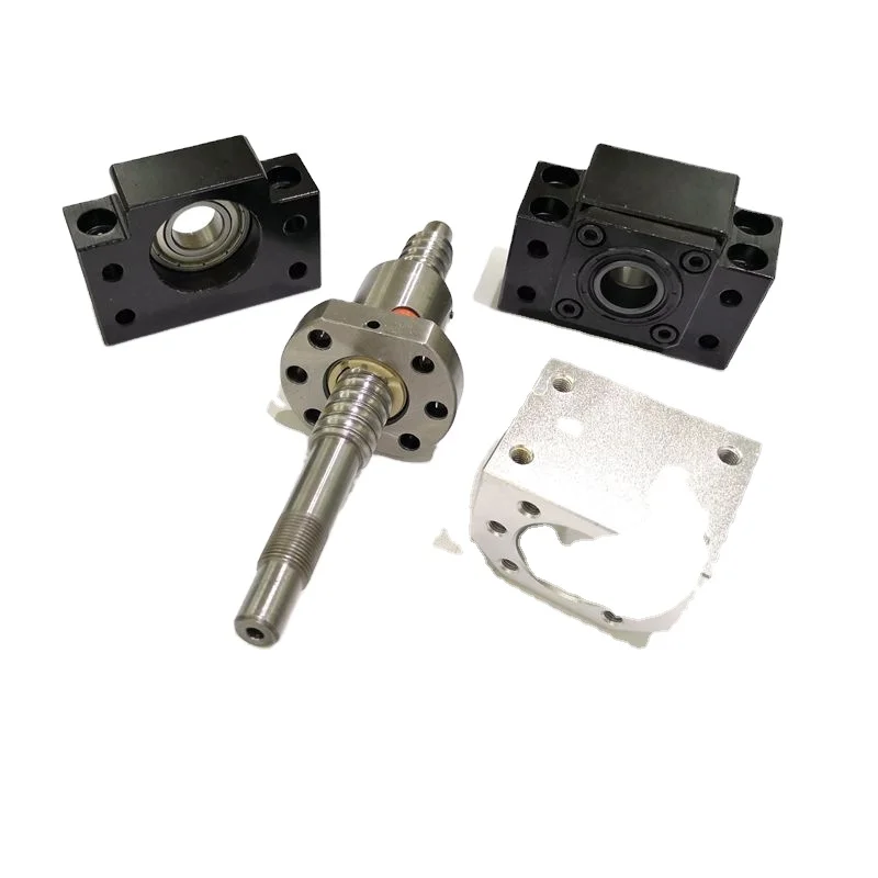 Right thread ball screw set xyz axis SCR1605 cnc machine motorized heavy duty linear ball screw