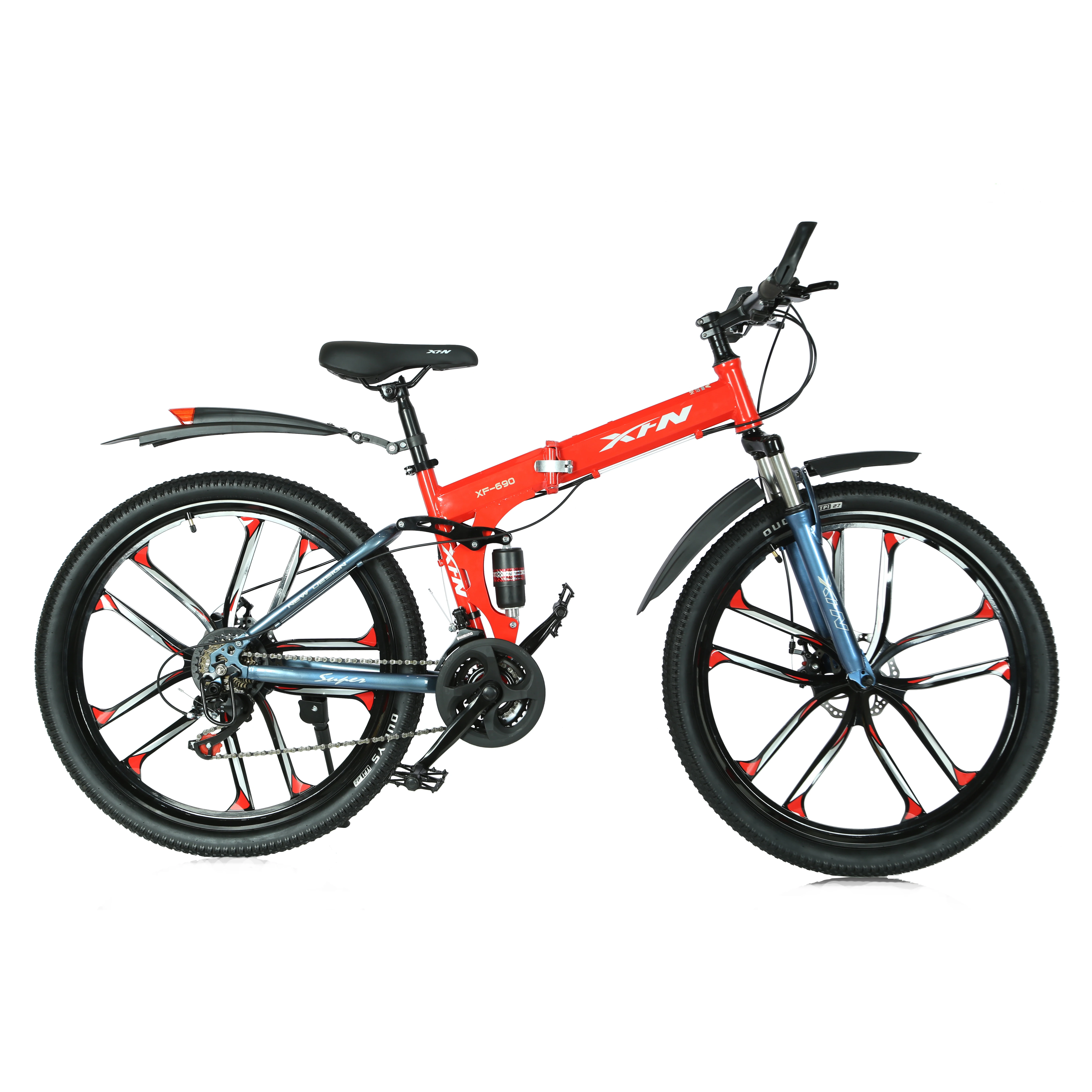 High Quality 21 Speed MTB Aluminum Bike with Disc Brake Mountain Bikes Steel Fork Bead Pedal bicycle