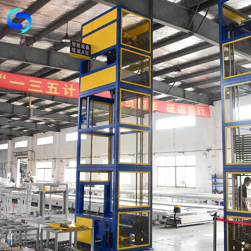 Continuous Transport High Efficiency Cargo Lift Conveyor Manufacturer Finish Product Conveyor