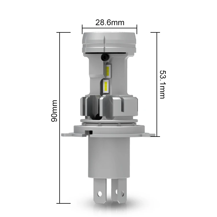  ALL-IN-ONE Mini H4 LED Motorcycle car Headlight Bulb CSP Chips 6000K 9003 HB2 Hi/Lo Beam auto led Light headlight