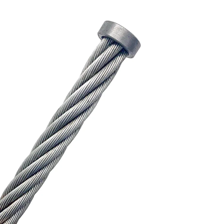 7x19 galvanized high tensile strength diameter 12mm-120mm  cable barrier wire rope for hoisting