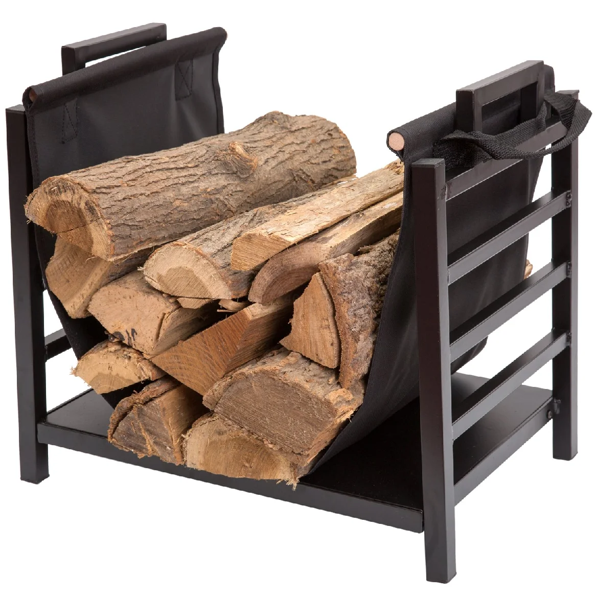 
Firewood rack Storage Wood Indoor/Outdoor Black Rack 