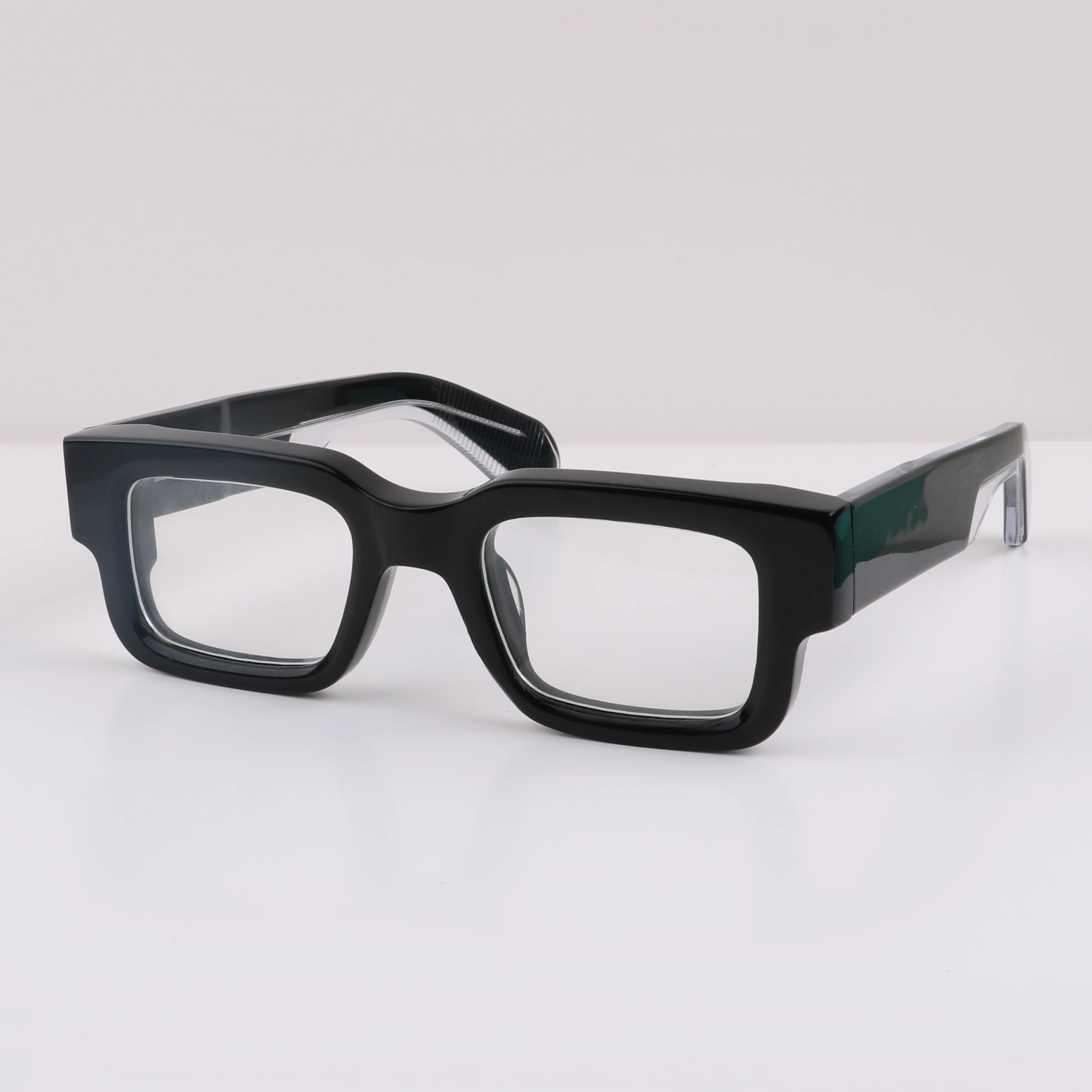 2401 High Quality Brand Square Eyeglasses Frames Mens Women Custom Logo Blue Light Blocking Glasses Rectangle Acetate Eyewear