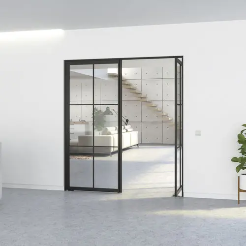 elegant design aluminum tempered glass  interior glass doors interior doors casement door for house and commercial building