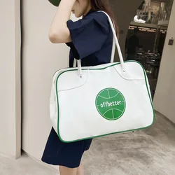 2022 new fashion soft leather portable fitness bag men and women sports leisure yoga travel bags college students shoulder bag