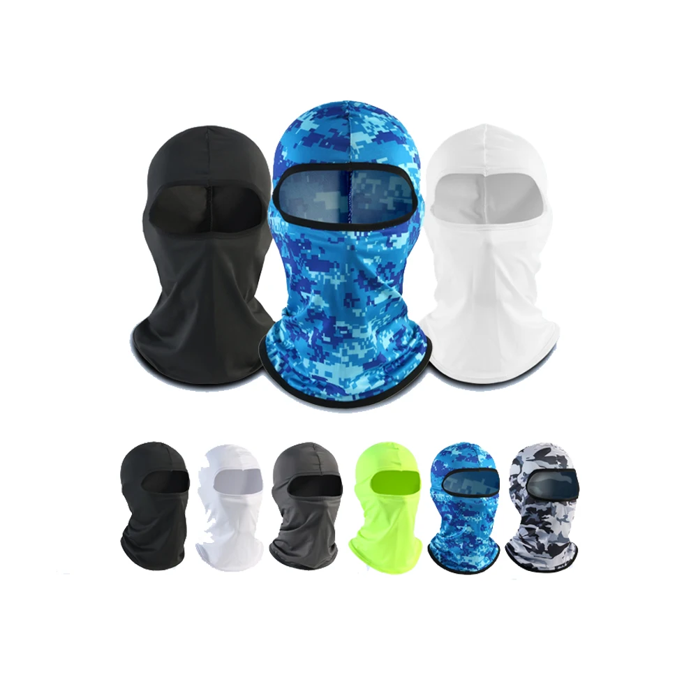 Outdoor Camouflage Full Face Quick Dry Tactical Balaclava Mask Motorcycle Sun Protection UV Protection Windproof Cycling Mask