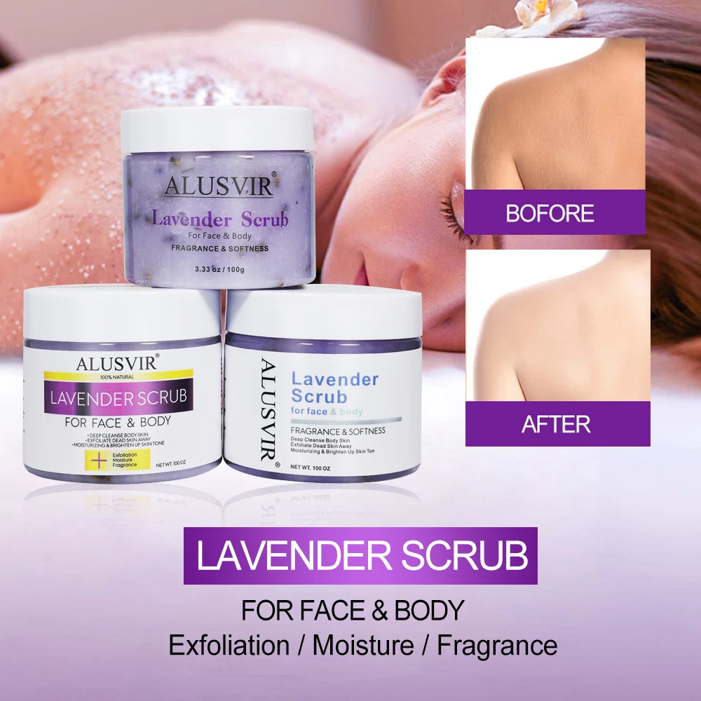 In Stock Natural Body Exfoliator Care Exfoliating Skin Whitening Scrub Lavender Rose Coffee Turmeric Bath KP Body Scrub Products